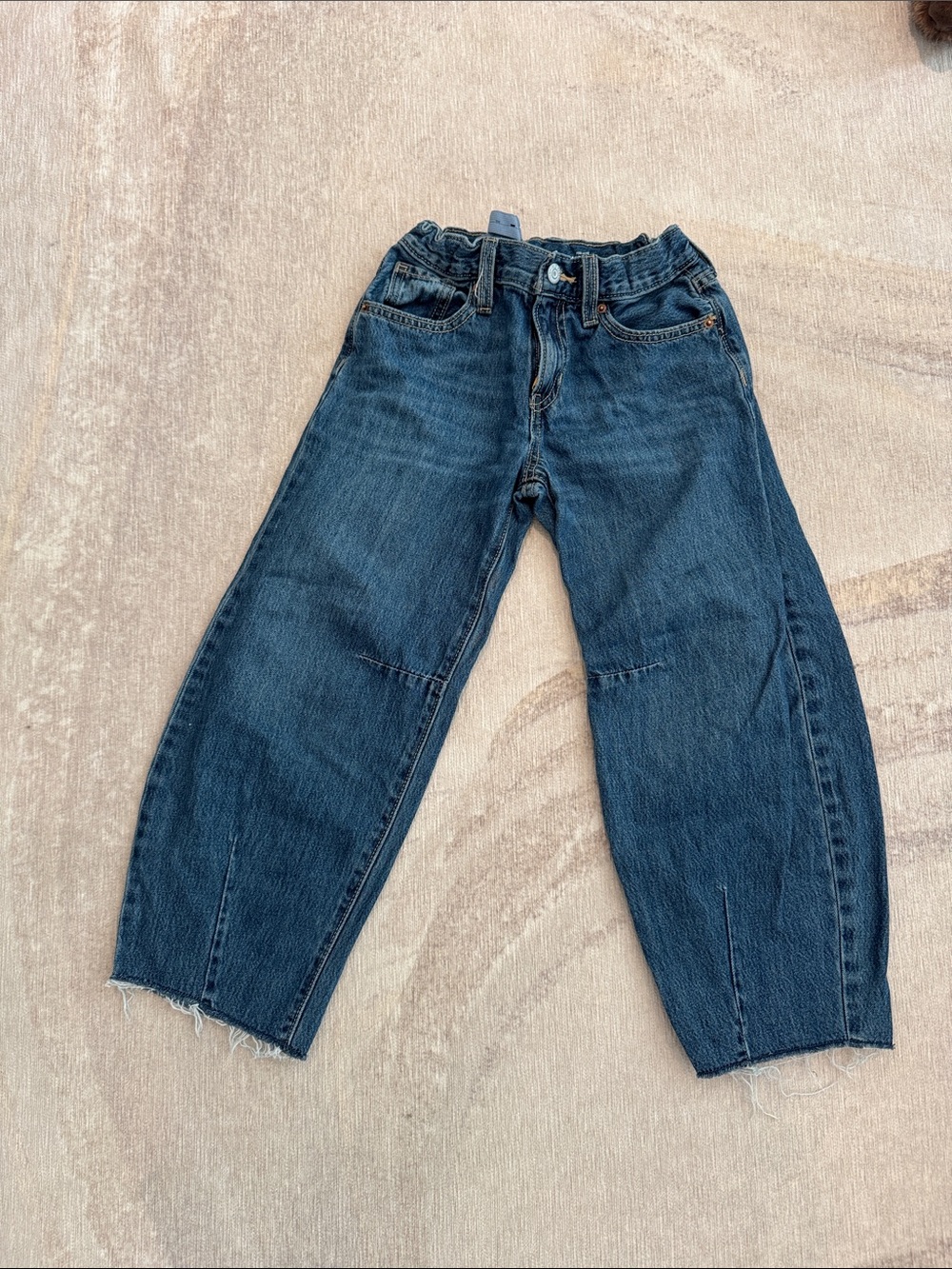 Old Navy Kids Dark Blue Denim Jeans - Elastic Waist
